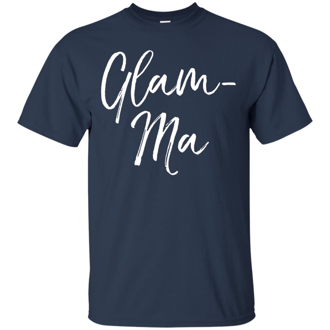 Glamorous Grandma Fabulous T-shirt Glam-ma T-shirt Navy