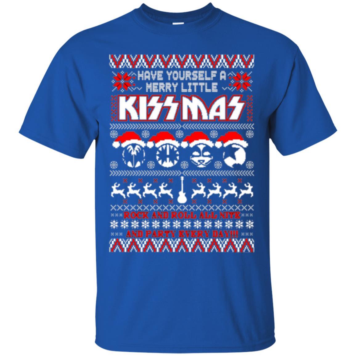 Christmas T-shirt Have Yourself A Merry Little Kissmas Royal