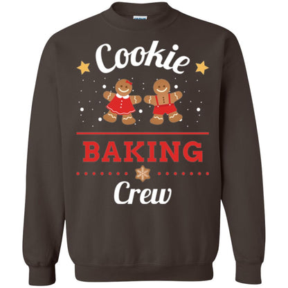 Christmas T-shirt Gingerbread Cookie Baking Crew Dark Chocolate