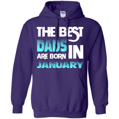 Daddy T-shirt The Best Dads Are Born In January Purple