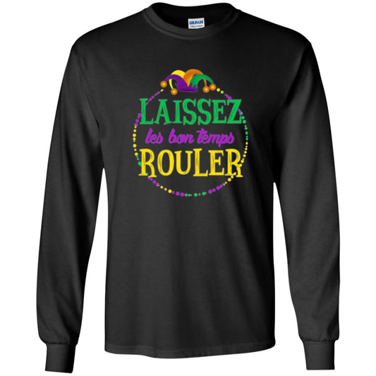 Mardi Gras T-shirt Laissez Les Bon Temps Rouler Black