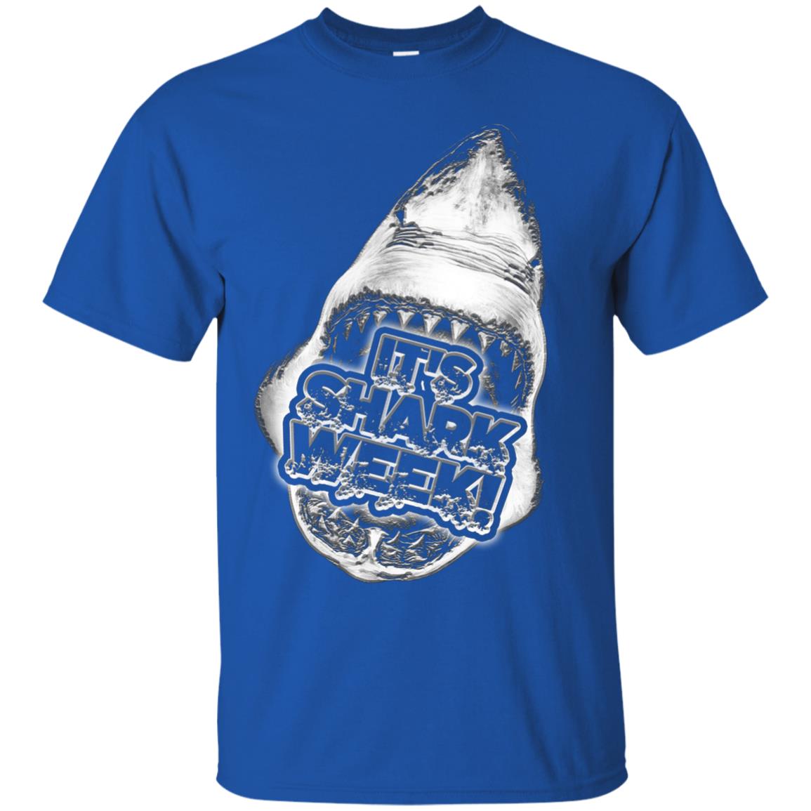 Every Day Of Shark Week T-shirt 2018 Royal