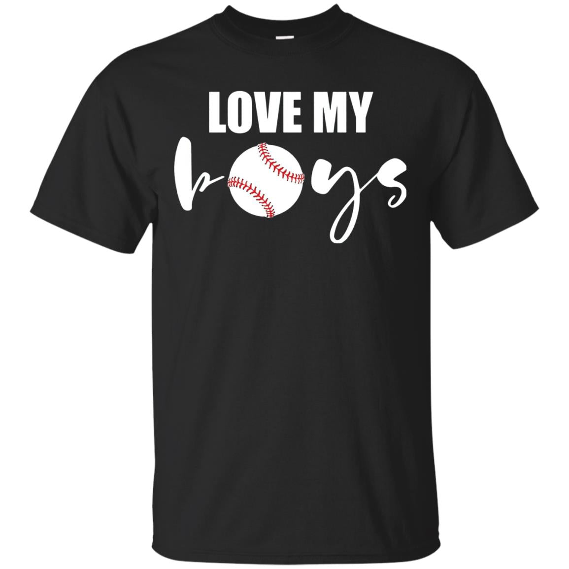 Love My Boys Mom And Dad Baseball Cheer Shirt Black