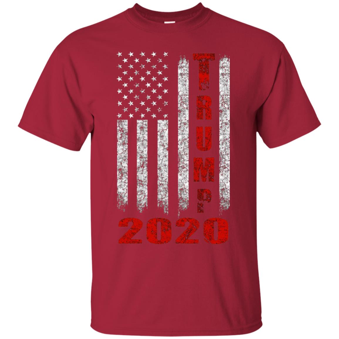American Flag Vintage Design Trump 2020 T-shirt Cardinal