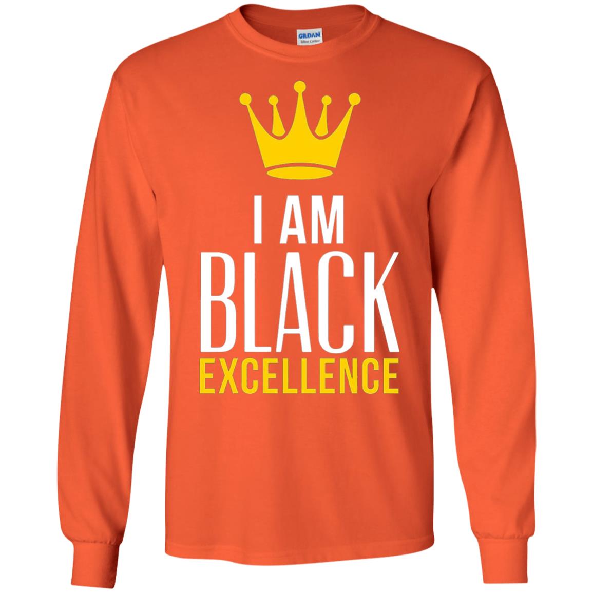 Black Excellence T-shirt Melanin Poppin_ Queen King Orange