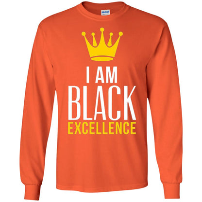 Black Excellence T-shirt Melanin Poppin_ Queen King Orange