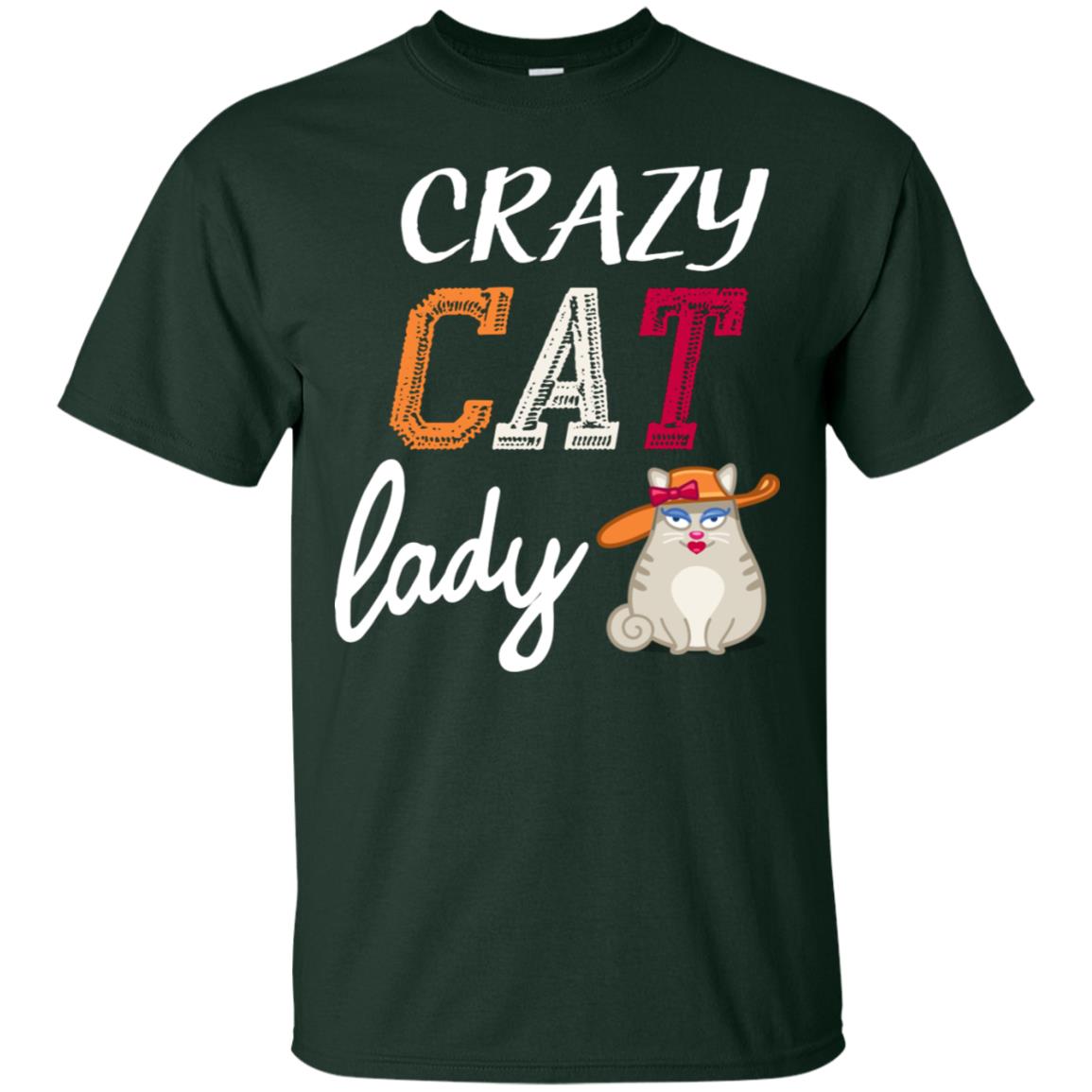 Crazy Cat Lady Chicken Shirt For Girls Womens Forest