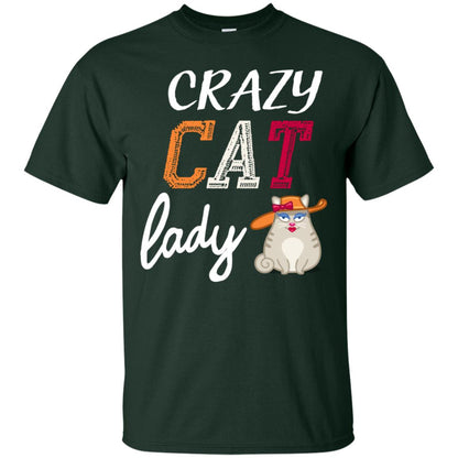 Crazy Cat Lady Chicken Shirt For Girls Womens Forest