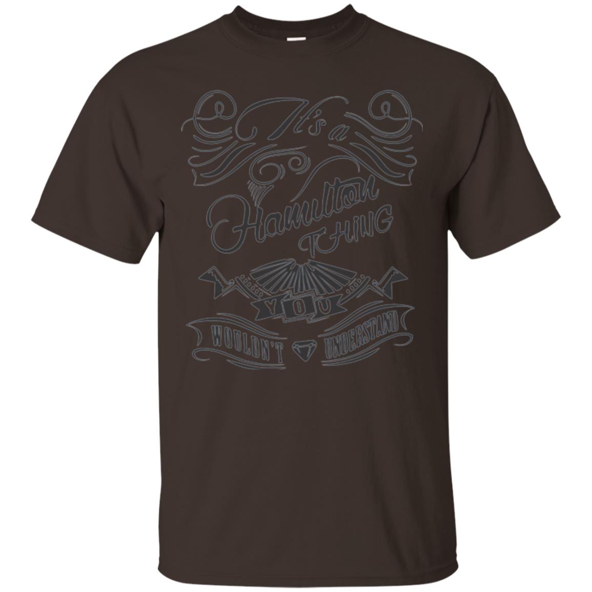 Musican T-shirt It_s A Hamilton Thing Dark Chocolate