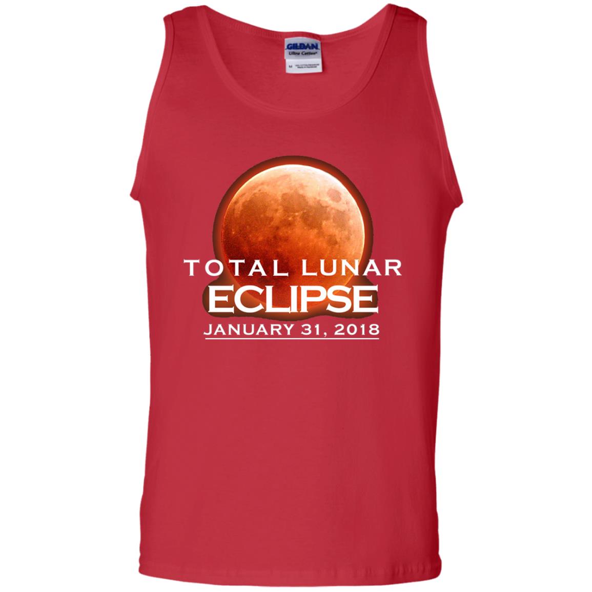 Lunar Eclipse T-shirt January 31, 2018 Graphic T-shirt Red