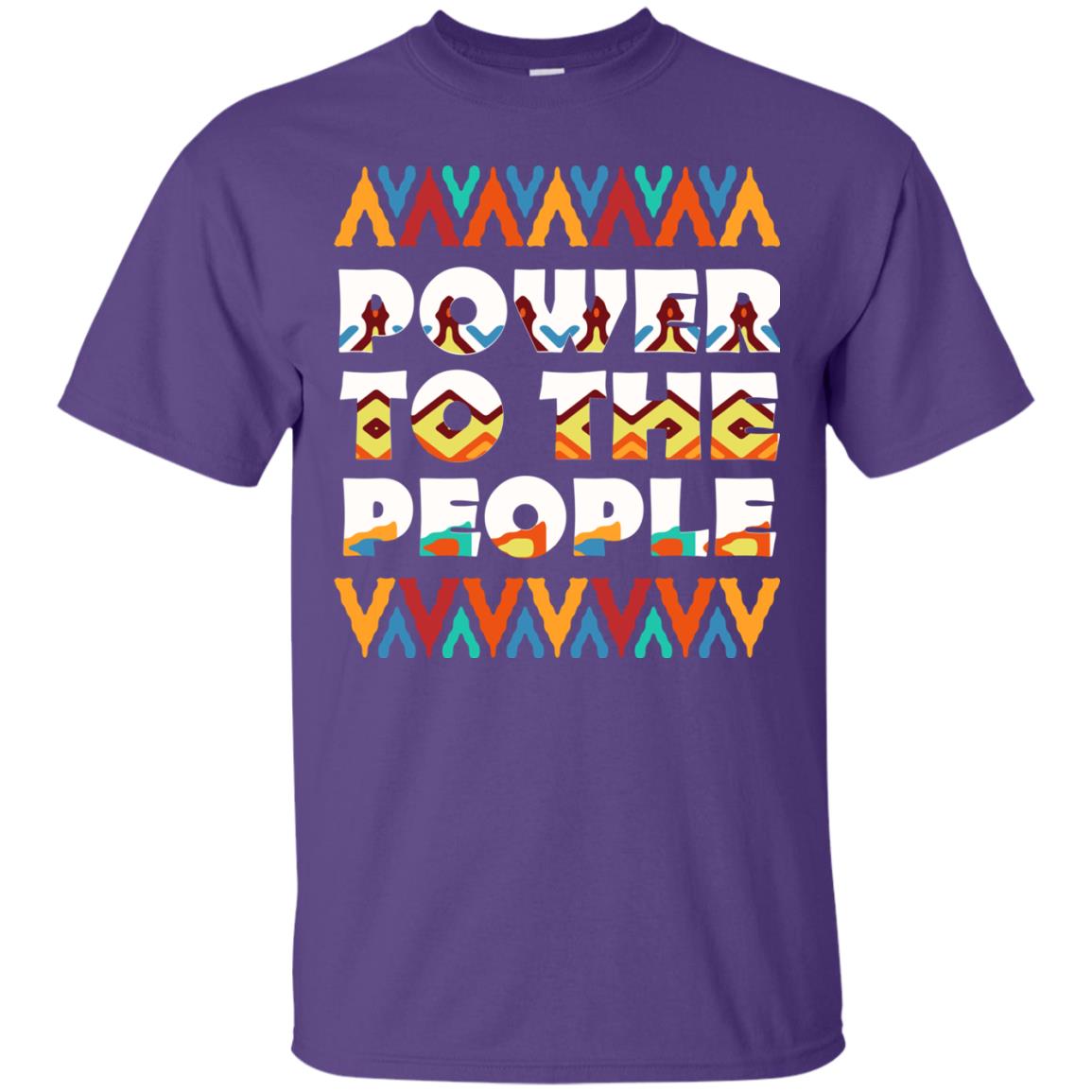 African American T-shirt Power To The People Purple