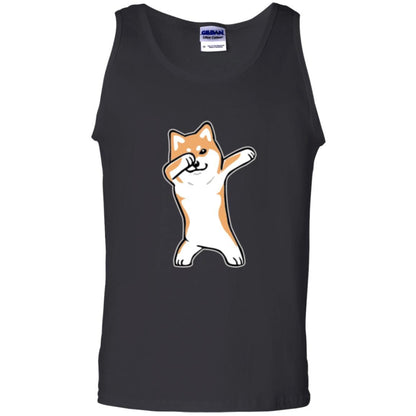 Dog Lover T-shirt Dabbing Shiba Inu Doge Black