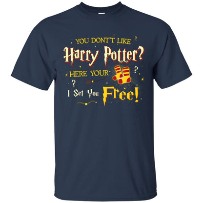 You Don_t Like Harry Potter Here Your I Set You Free Movie T-shirt Navy