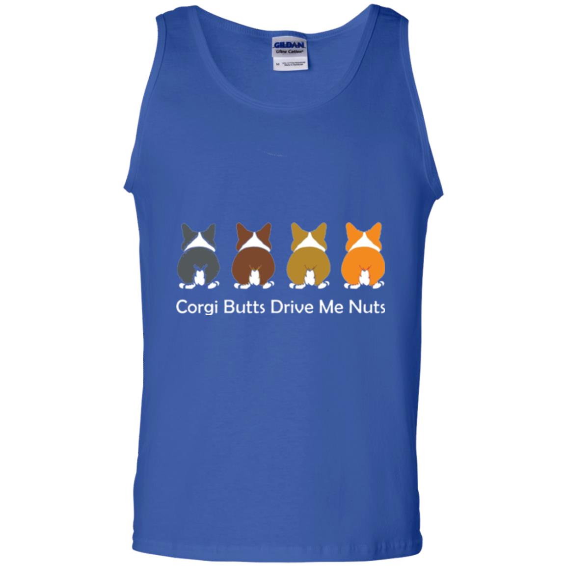 Dog Lover T-shirt Corgi Butts Drive Me Nuts Royal