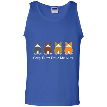 Dog Lover T-shirt Corgi Butts Drive Me Nuts Royal