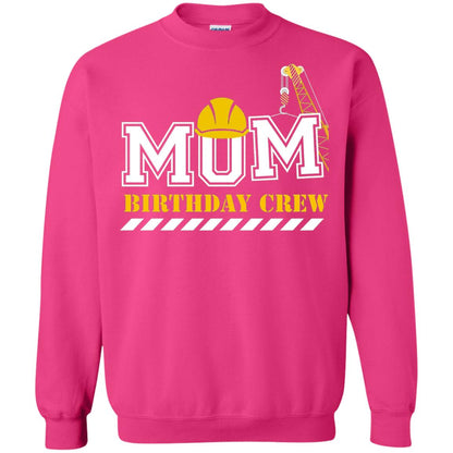 Mom Birthday Crew Mommy T-shirt Heliconia