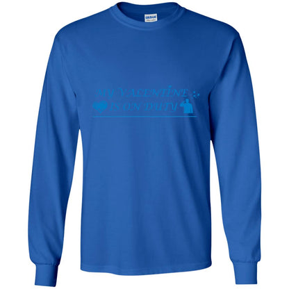 My Valentine Is On Duty Military's Girlfriend Shirt Royal