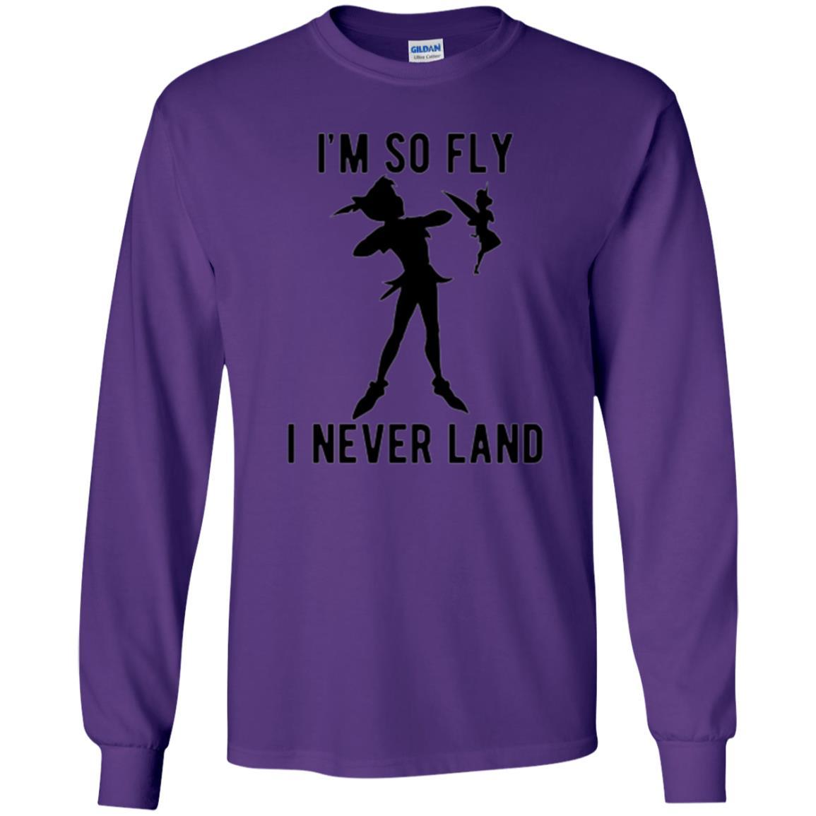 Film T-shirt Tinker Bell I'm So Fly I Never Land Purple