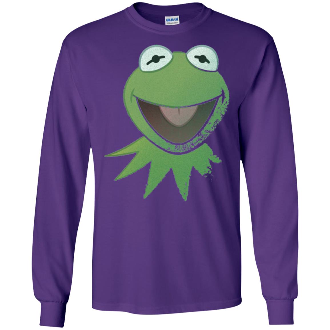 Muppets Kermit The Frog Face T-shirt Purple
