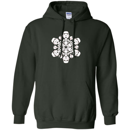 Film T-shirt Star Wars Stormtrooper Christmas Snowflake Graphic Forest Green