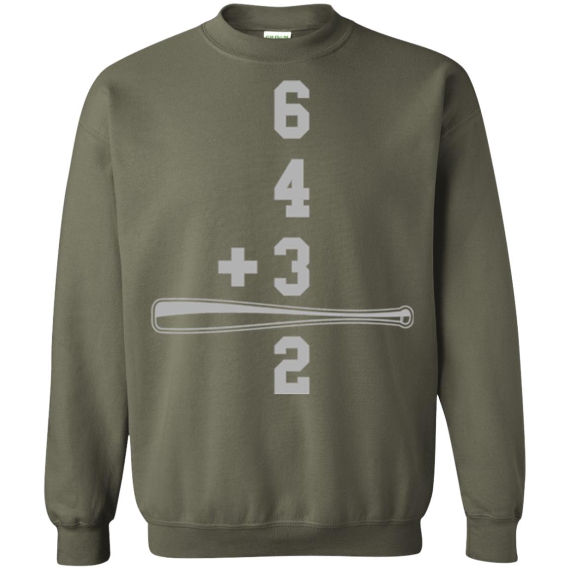 Baseball And Math Lovers T-shirt Military Green