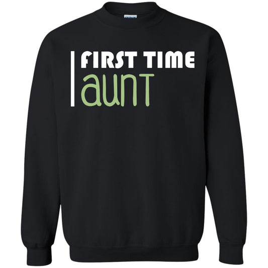 First Time Aunt New Auntie Shirt Black