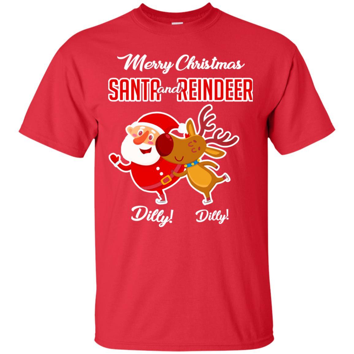 Christmas T-shirt Merry Christmas Dilly Dilly Red