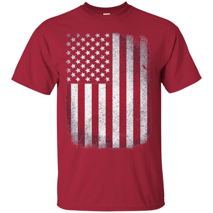 Usa Flag T-shirt 4th July Cardinal