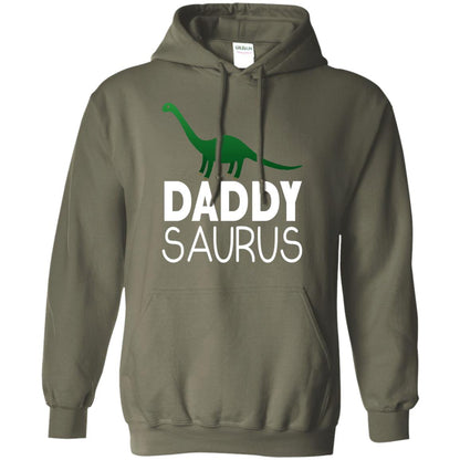 Daddy Saurus Dinosaur Matching Daddy T-shirt Military Green