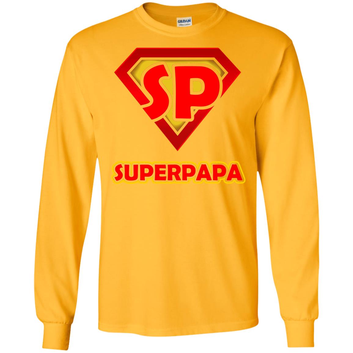 Superpapa Grandfather Grandpapa Shirt Gold