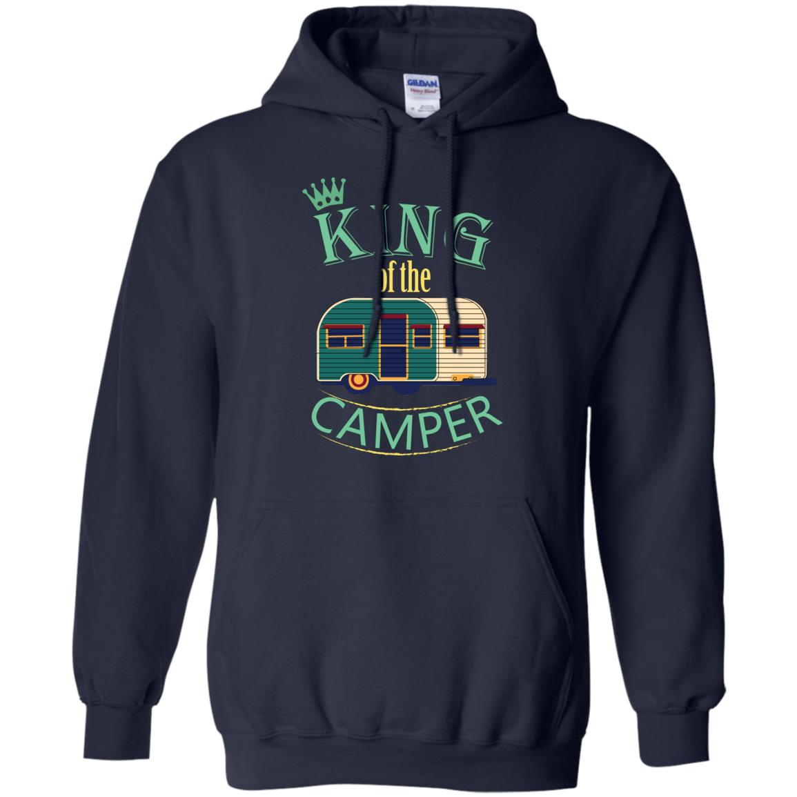 King Of The Camper Camping Lover Shirt Navy