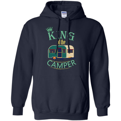 King Of The Camper Camping Lover Shirt Navy