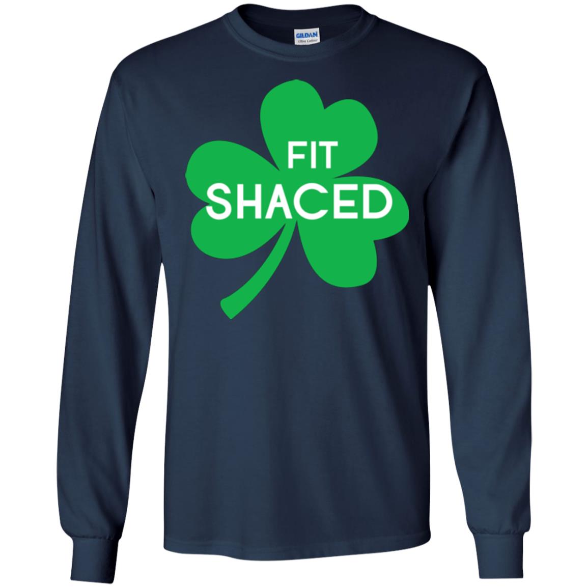 Saint Patrick's Day T-shirt Shamrocks Fit Shaced Navy