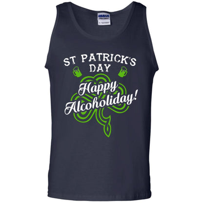 St. Patrick's Day T-shirt Happy Alcoholiday Navy