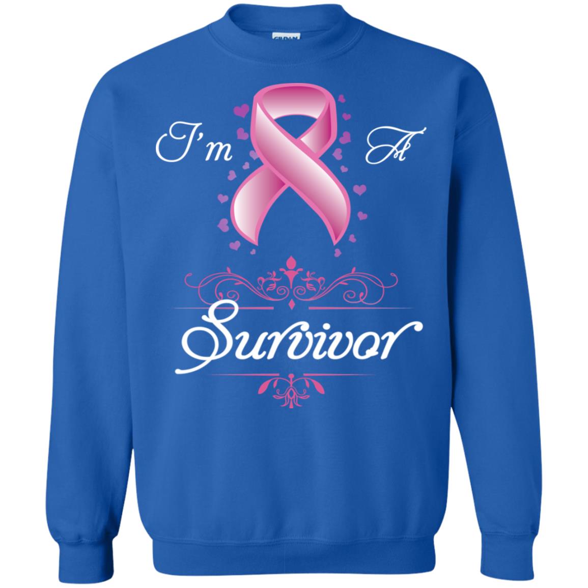 I Am A Survivor Breast Cancer Awareness Shirt Royal