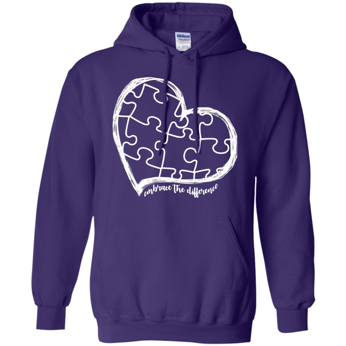 Autism Awareness Embrace Differences Shirt Purple