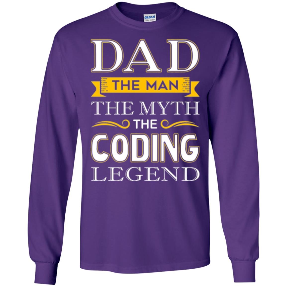 Daddy T-shirt The Man The Myth Colding Legend Purple