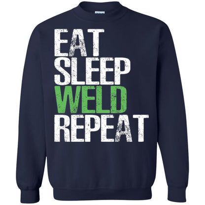 Welding T-shirt Eat Sleep Weld Repeat Navy