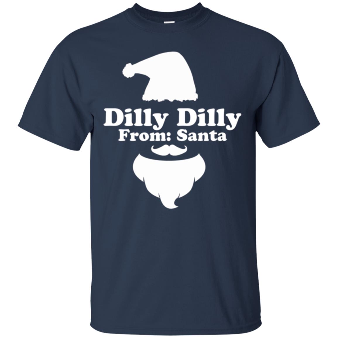 Christmas T-shirt Dilly Dilly From Santa Navy