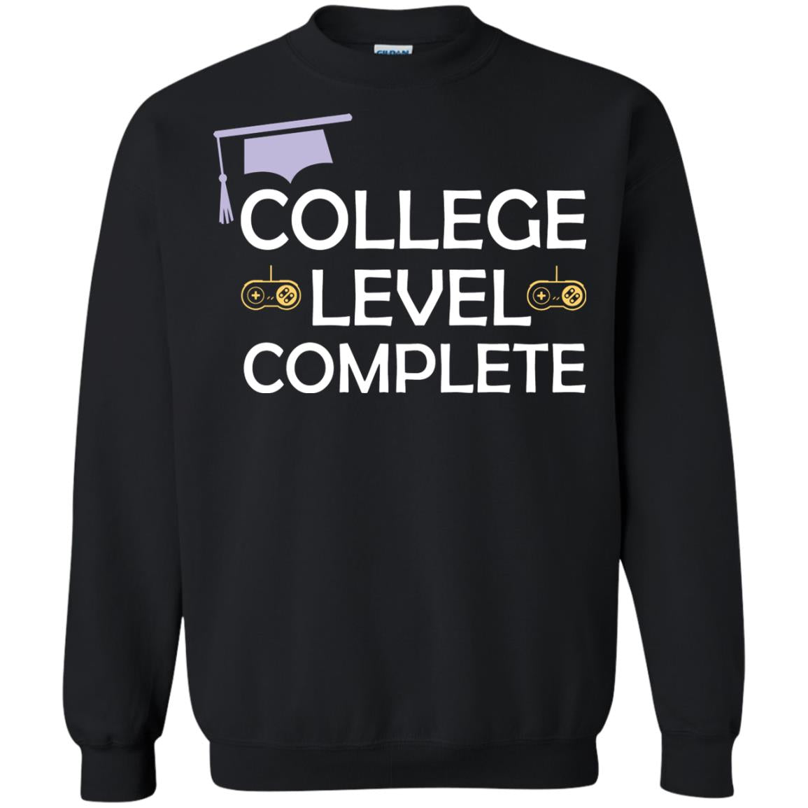 College Level Complete Funny College Graduation Shirt Black