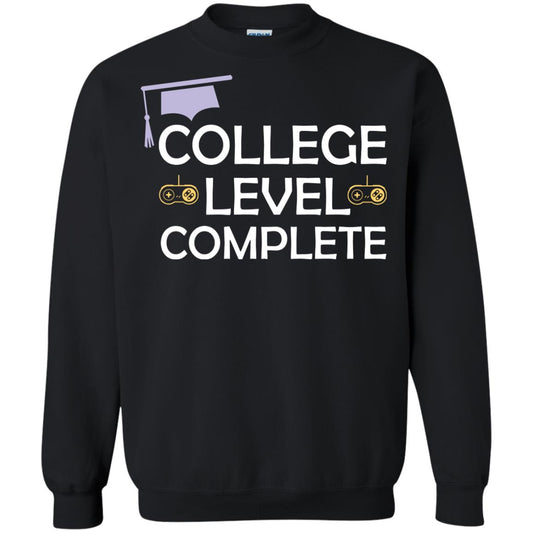 College Level Complete Funny College Graduation Shirt Black