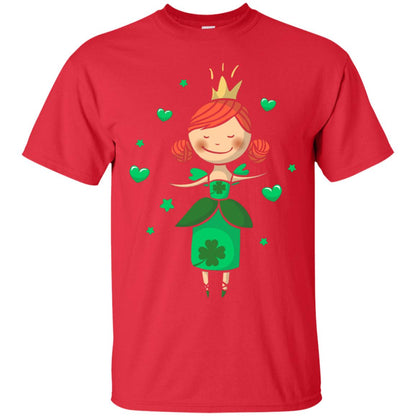 Irish Princess St. Patricks Day Gift Shirt For Girls Red