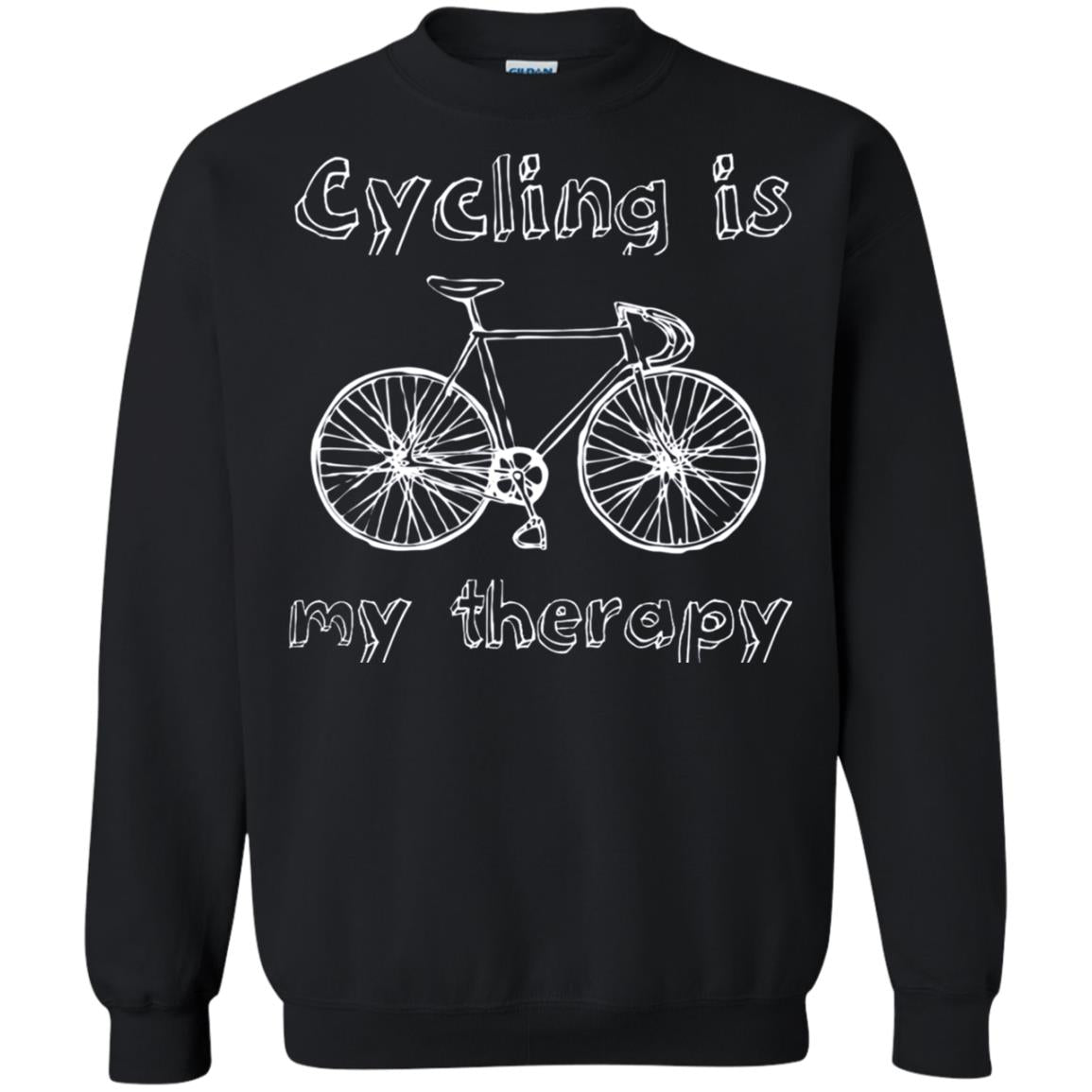 Cycling Is My Therapy Spin Class T-shirt Black