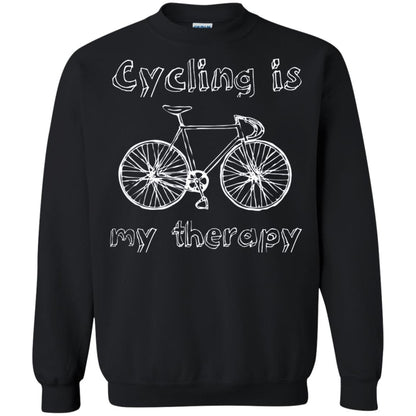 Cycling Is My Therapy Spin Class T-shirt Black