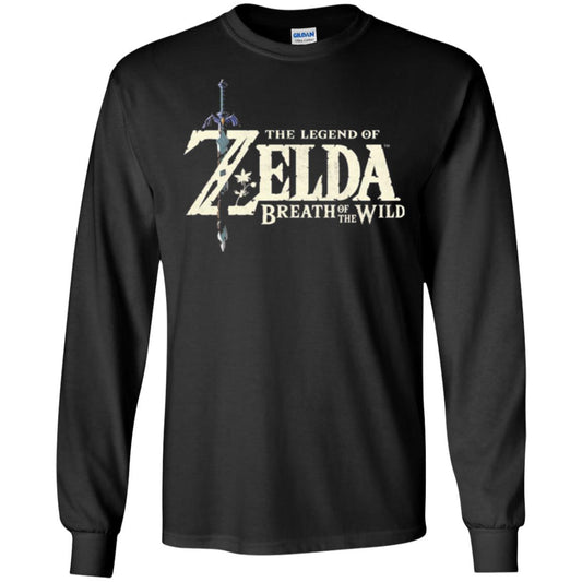 Game T-shirt Nintendo Zelda Breath Of The Wild Black