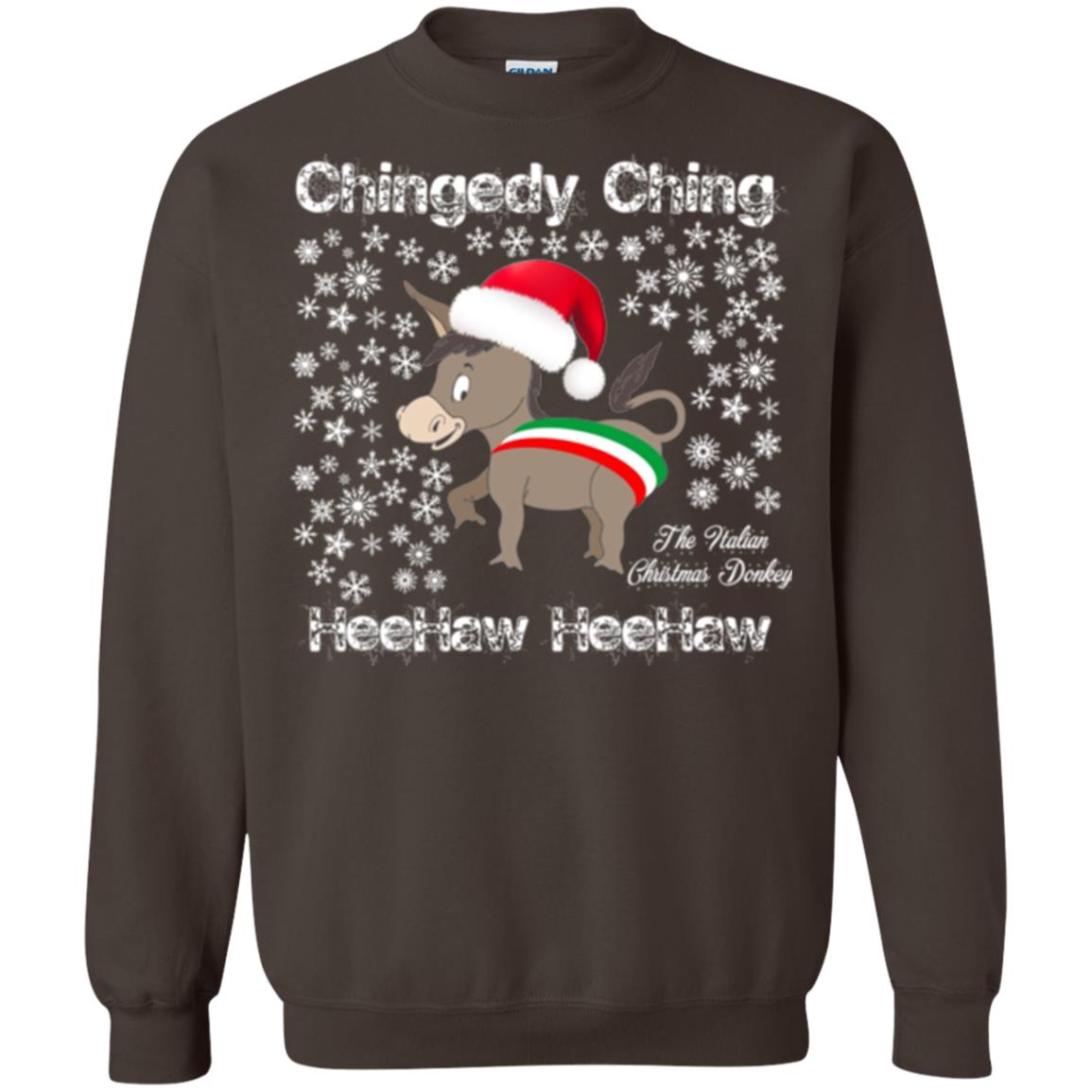 Christmas T-shirt The Italian Christmas Donkey Dark Chocolate