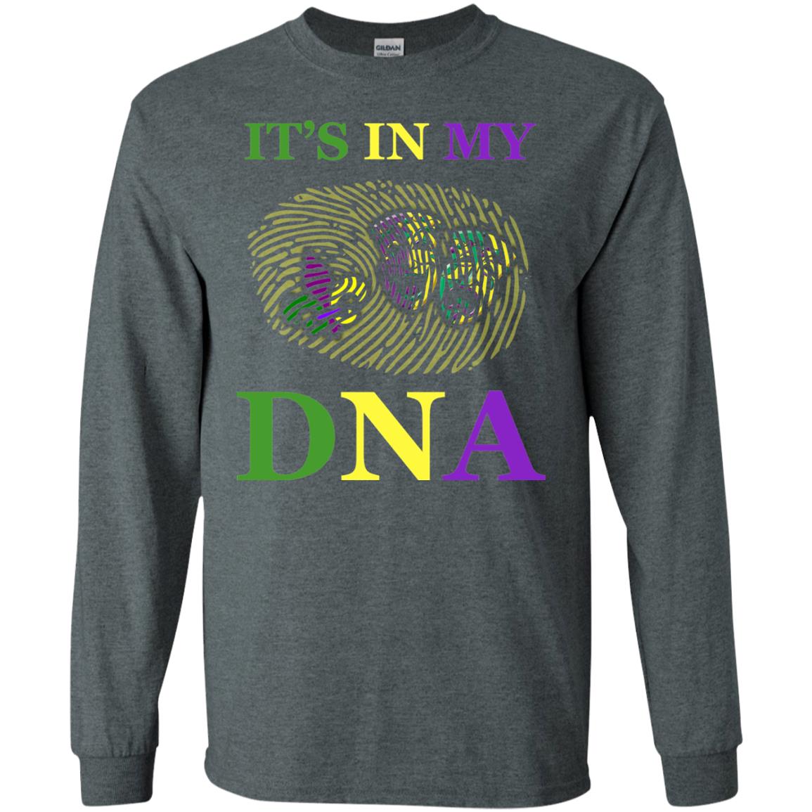 Mardi Gras T-shirt It's In My Dna Dark Heather