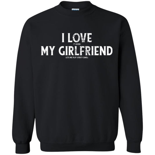 Funny Gamer T-shirt I Love My Girlfriend Lets Me Play Video Games Black