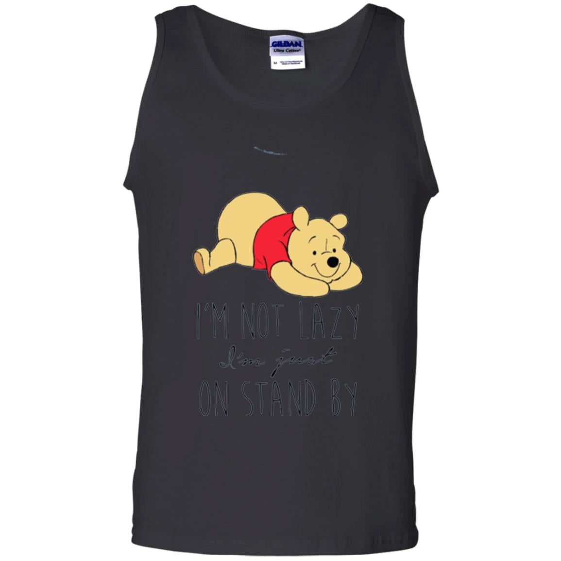 Bear Lover T -shirt I_m Not Lazy I_m Just On Stand By Black
