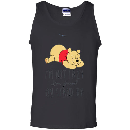 Bear Lover T -shirt I_m Not Lazy I_m Just On Stand By Black